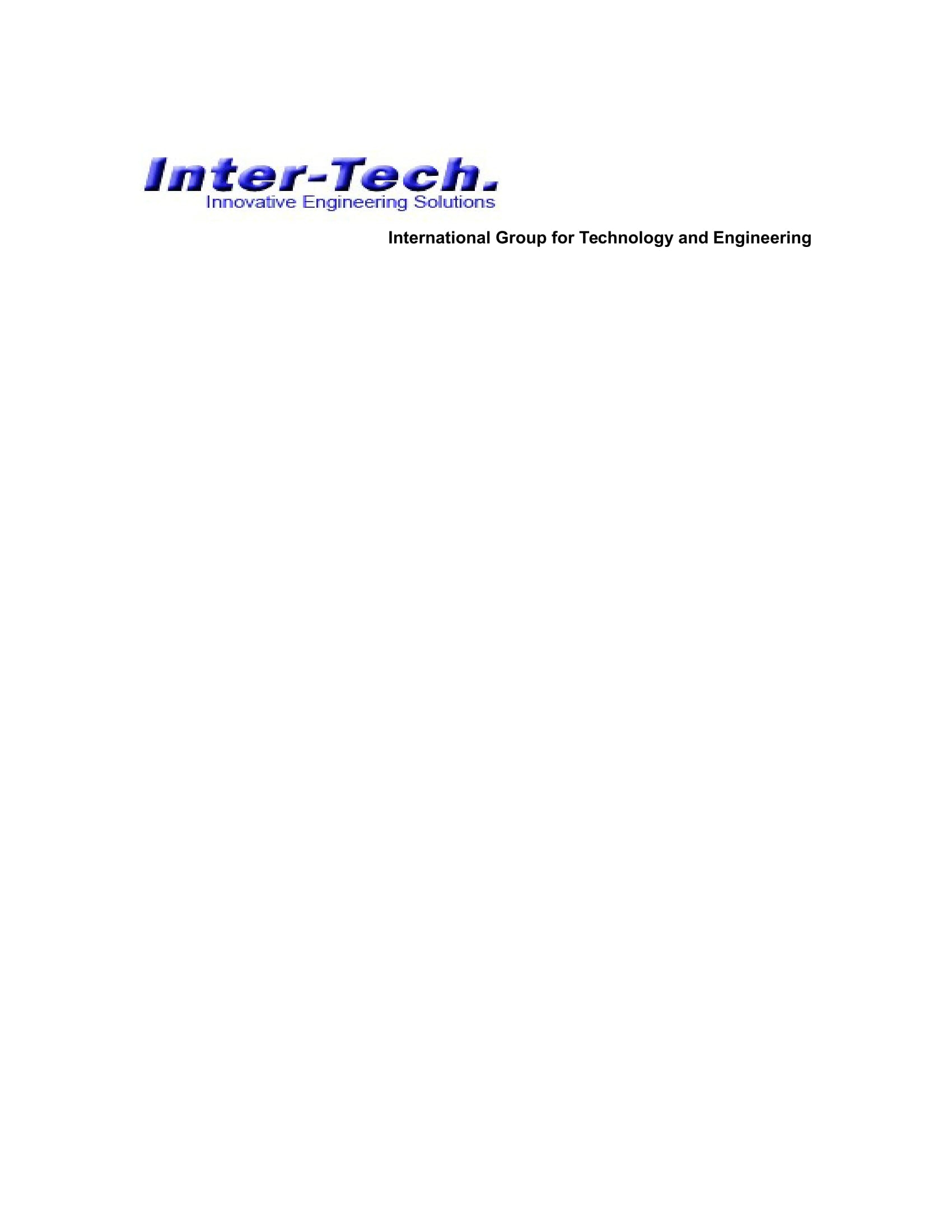 International Group For Technology and Engineering  'Inter-Tech' Co 